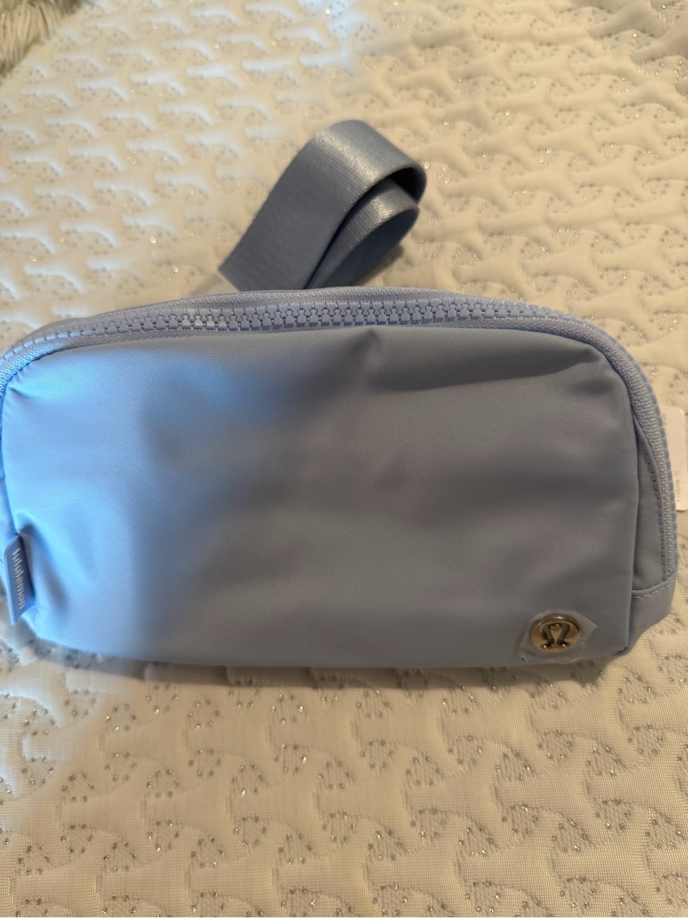 lululemon athletica powder blue mini crossbody belt bag